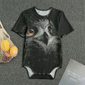 Owl Portrait Print Men's Bodysuit