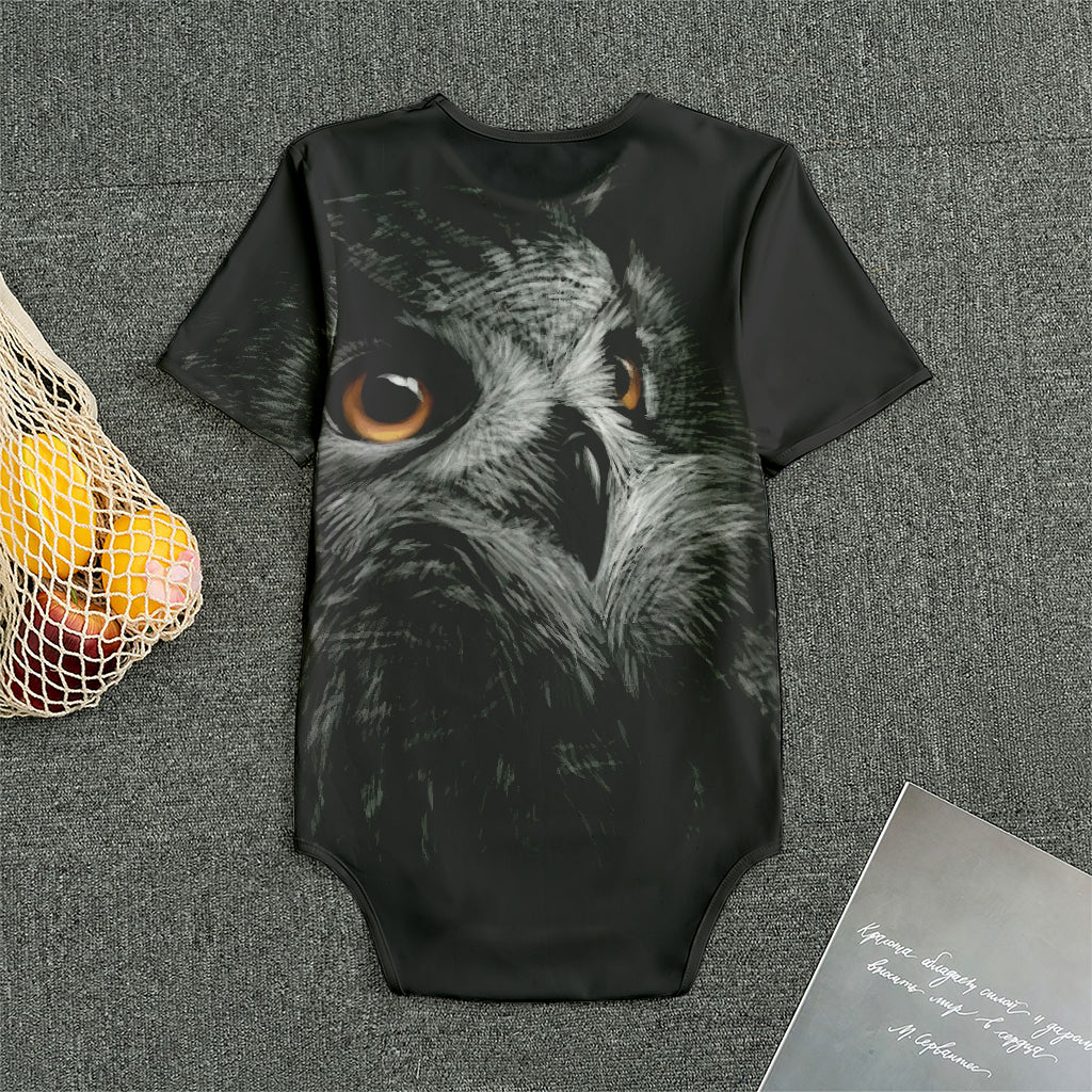 Owl Portrait Print Men's Bodysuit