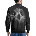 Owl Portrait Print Men's Bomber Jacket