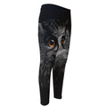 Owl Portrait Print Men's Compression Pants