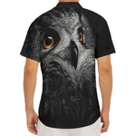 Owl Portrait Print Men's Deep V-Neck Shirt