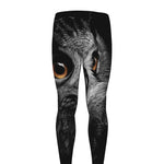 Owl Portrait Print Men's leggings