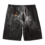 Owl Portrait Print Men's Swim Trunks