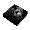 Owl Portrait Print Outdoor Seat Cushion Cover