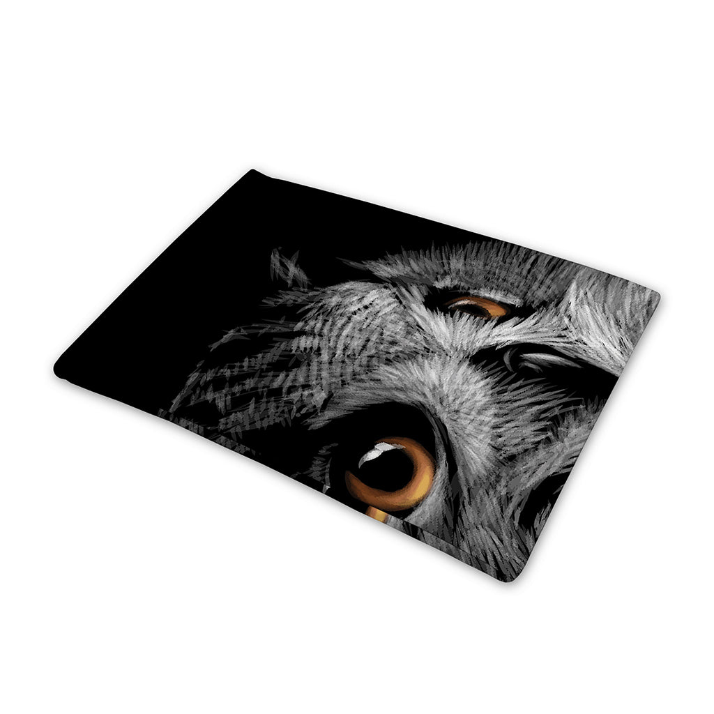 Owl Portrait Print Pet Cooling Mat Cover