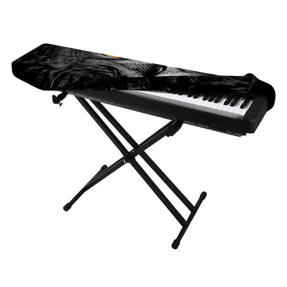 Owl Portrait Print Piano Keyboard Cover