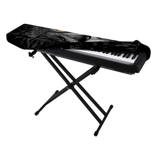 Owl Portrait Print Piano Keyboard Cover