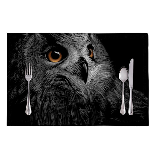 Owl Portrait Print Placemat