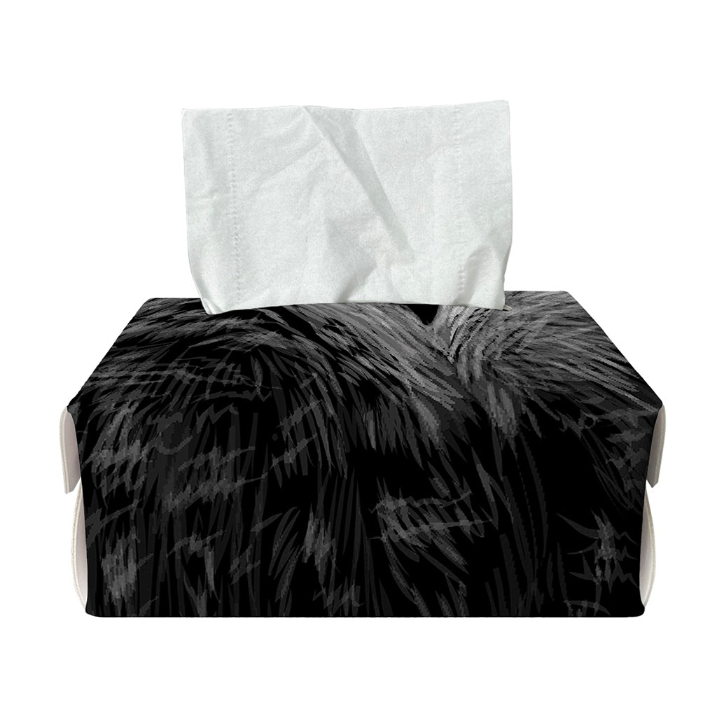 Owl Portrait Print Rectangle Tissue Box Cover