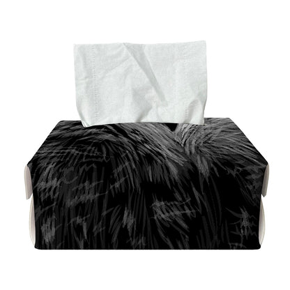 Owl Portrait Print Rectangle Tissue Box Cover