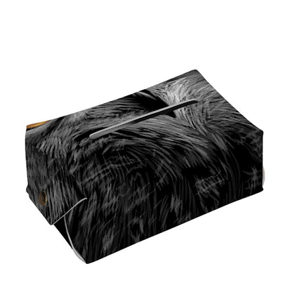 Owl Portrait Print Rectangle Tissue Box Cover