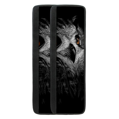 Owl Portrait Print Refrigerator Handle Covers
