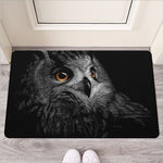 Owl Portrait Print Rubber Doormat