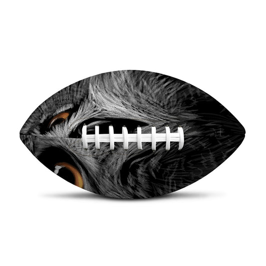 Owl Portrait Print Rugby Ball