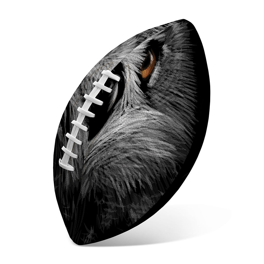 Owl Portrait Print Rugby Ball