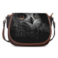 Owl Portrait Print Saddle Bag