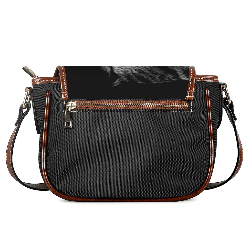 Owl Portrait Print Saddle Bag