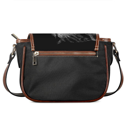 Owl Portrait Print Saddle Bag