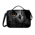 Owl Portrait Print Shoulder Strap Bible Bag