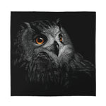 Owl Portrait Print Silk Bandana
