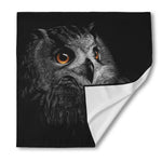 Owl Portrait Print Silk Bandana
