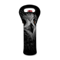 Owl Portrait Print Single Neoprene Wine Tote