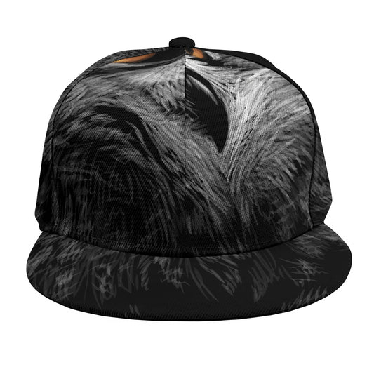 Owl Portrait Print Snapback Cap