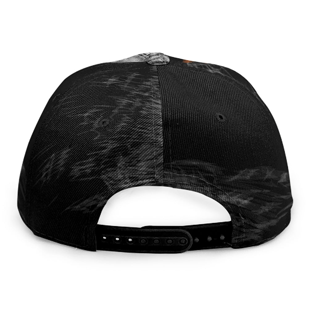 Owl Portrait Print Snapback Cap