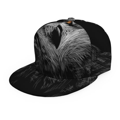 Owl Portrait Print Snapback Cap