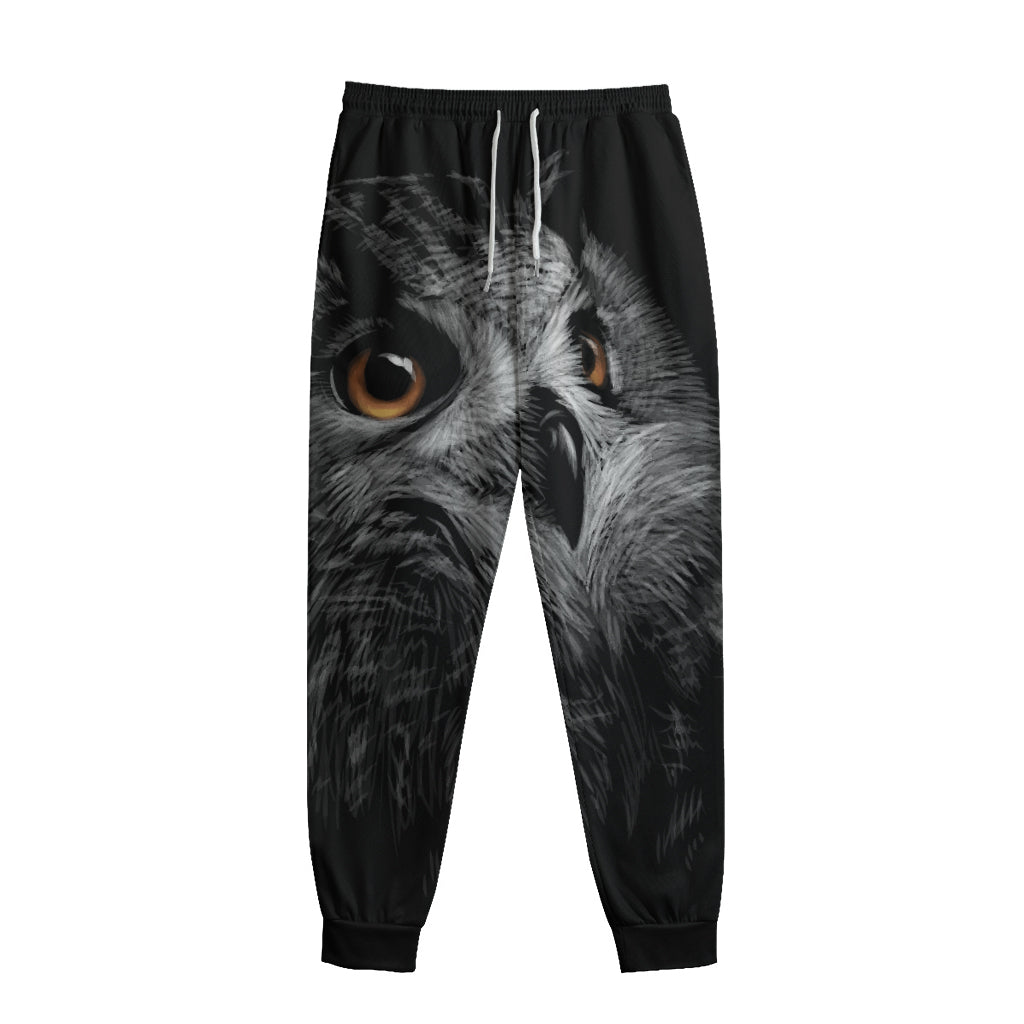Owl Portrait Print Sweatpants
