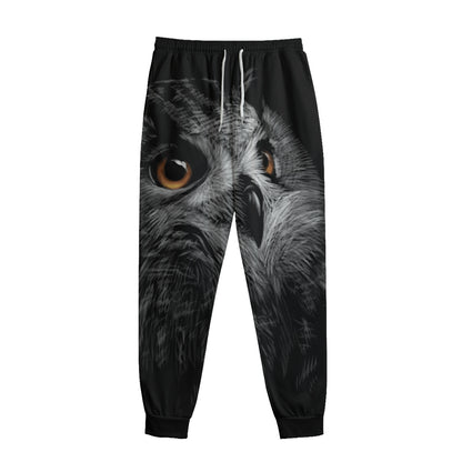 Owl Portrait Print Sweatpants