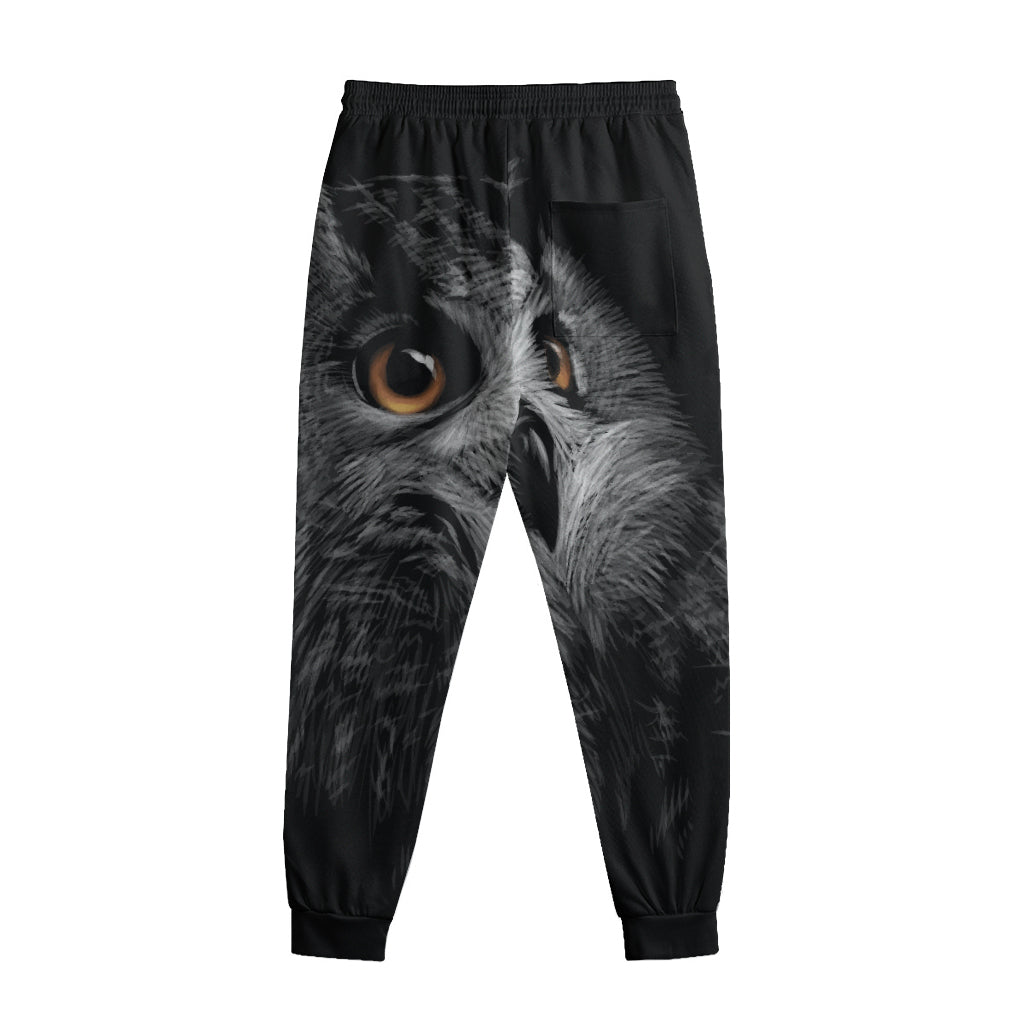 Owl Portrait Print Sweatpants