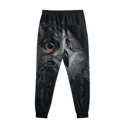 Owl Portrait Print Sweatpants