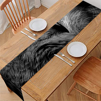 Owl Portrait Print Table Runner