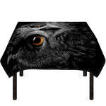 Owl Portrait Print Tablecloth