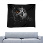 Owl Portrait Print Tapestry