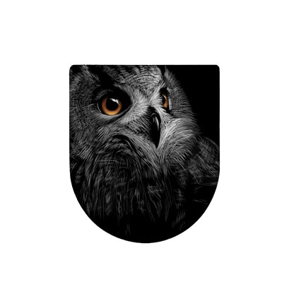 Owl Portrait Print Toilet Lid Cover