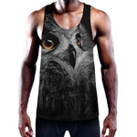 Owl Portrait Print Training Tank Top