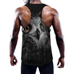 Owl Portrait Print Training Tank Top