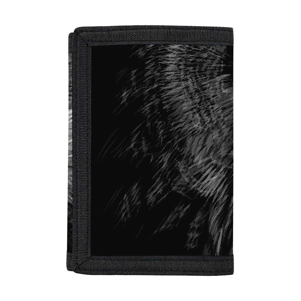 Owl Portrait Print Trifold Wallet