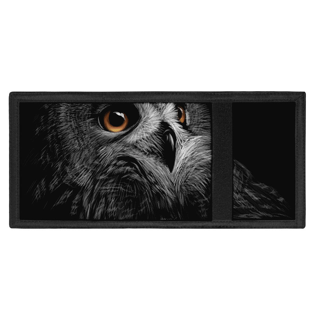 Owl Portrait Print Trifold Wallet