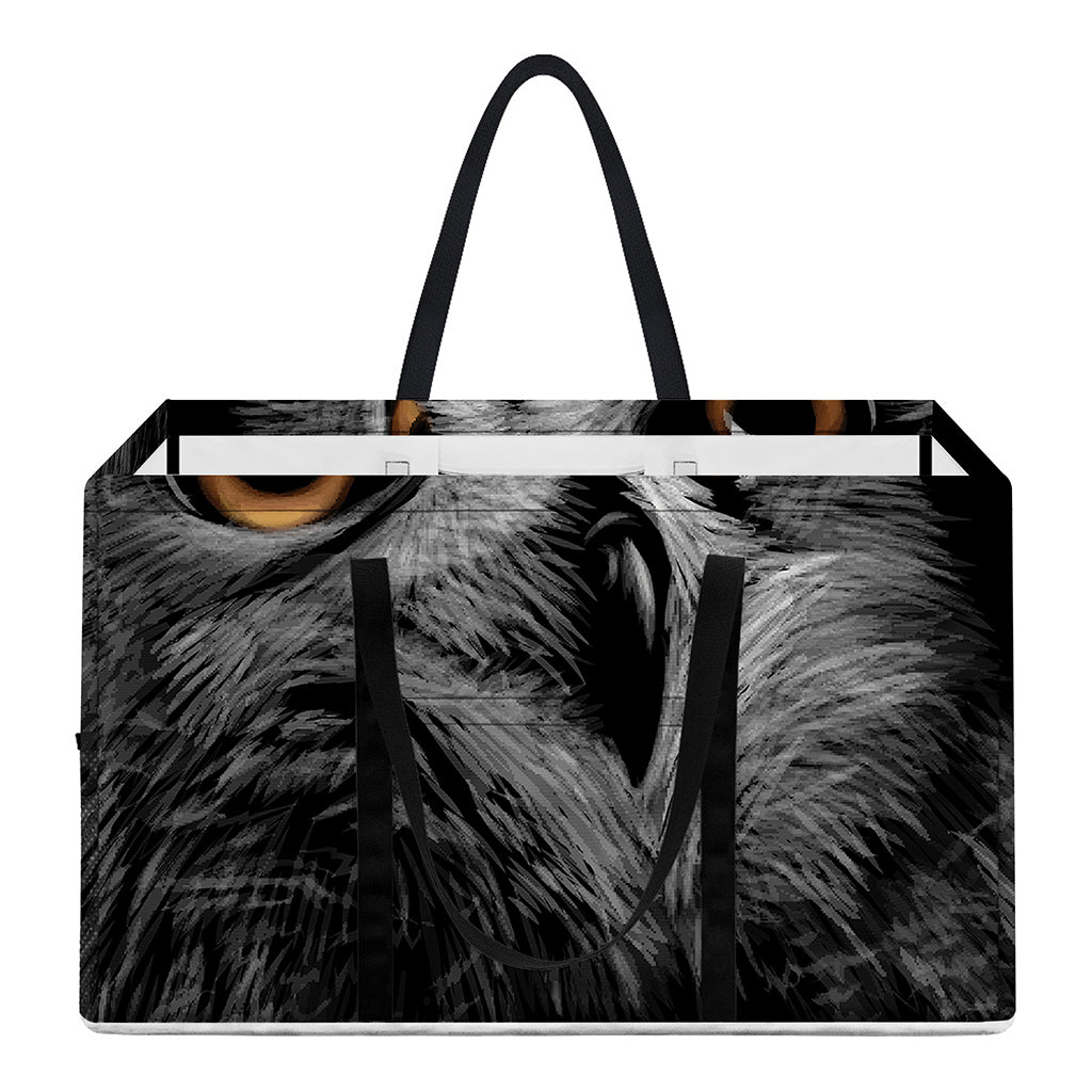Owl Portrait Print Utility Tote Bag