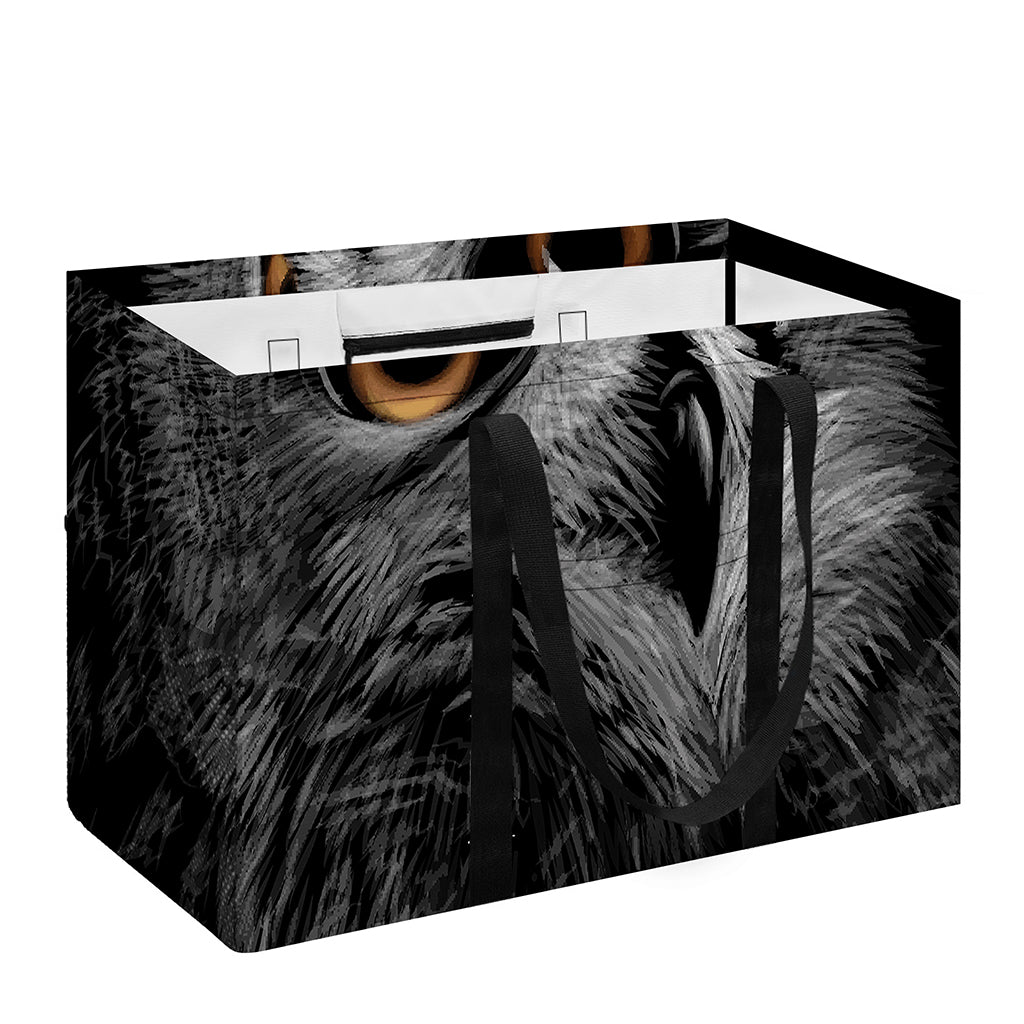 Owl Portrait Print Utility Tote Bag