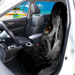 Owl Portrait Print Waterproof Car Seat Cover