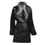 Owl Portrait Print Women's Bathrobe