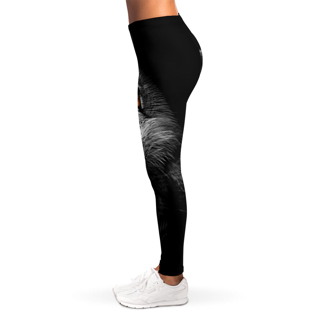 Owl Portrait Print Women's Leggings