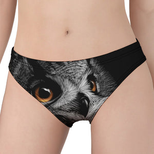 Owl Portrait Print Women's Panties