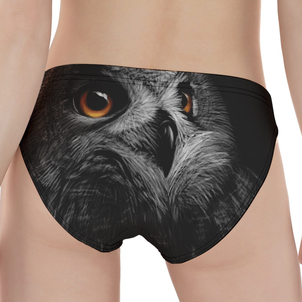 Owl Portrait Print Women's Panties