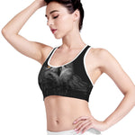 Owl Portrait Print Women's Sports Bra