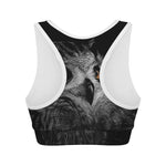 Owl Portrait Print Women's Sports Bra